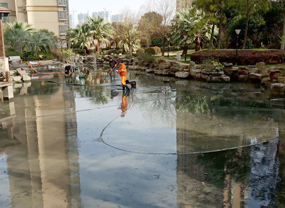 丘北景观池淤泥清理